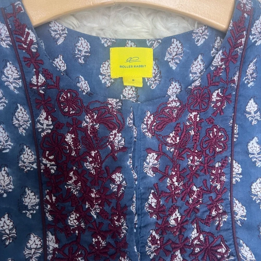 Roller Rabbit Navy and Burgundy Kids Dress - Picture 2 of 2